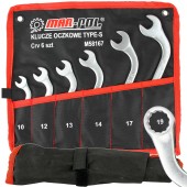 S tipa atslēgu komplekts 6 vienības (10-19 mm) (M58167)