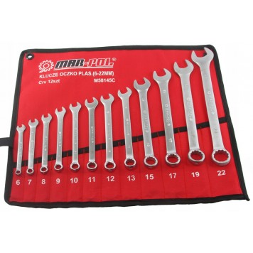 Pasūtīt Kombinētu Uzgriežņu Atslēgu Komplekts, 12 Gab., 6-22Mm (M58145C) - Rīga, Daugavpils - Latvija, Lietuva, Igaunija
