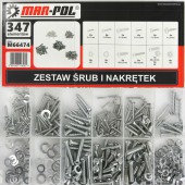 Bultskrūvju Un Uzgriežņu Komplekts, 347 Gab. (M66474)