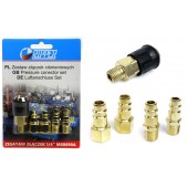 Ātrais Pneimatiskais Savienojums, 1/4", 5 Gab. (M80690A)