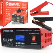 Mikroprocesora Akumulatoru Lādētājs, 12V/24V, 10A (M82510)
