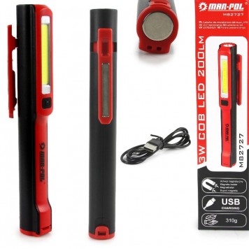 Led Darba Lukturis Ar Magnētu, 3W (M82727)