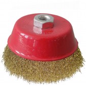 Щетка-крацовка "чашка" M14 x2 5'' с гайкой (M06935)