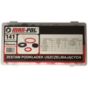Santehnisko starpliku un gredzenu komplekts 141 gab., (M66445)