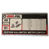 Hidraulisko Eļļošanas nipeļu komplekts  (metriskie)  80 gab. (M66497)
