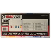 izolēto auto klemmju komplekts 160 gab. (M66505)