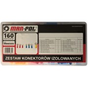 izolēto auto klemmju komplekts 160 gab. (M66505)